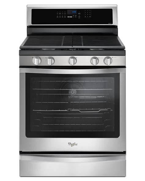 Whirlpool Wfg745h0fs 5 8 Cu Ft Gas Range With Center Oval Burner Stainless Steel