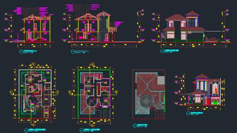 Denah Rumah 1 Lantai Lengkap Dwg Models - IMAGESEE