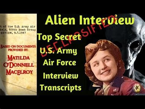 Matilda O'donnell Macelroy - Matilda o'donnell macelroy - 1947 roswell interview with an alien : r ...