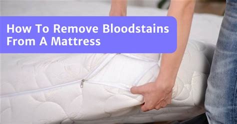 How To Remove Blood Stain From Mattress - Without Dry Cleaning!