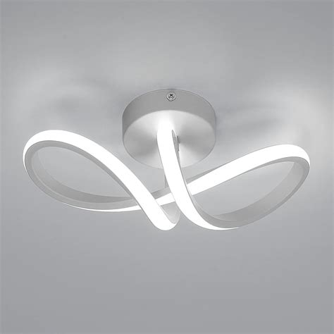 Daxgd Plafoniera Led Moderna Plafoniera Led Soffitto Curva 20w 2500lm