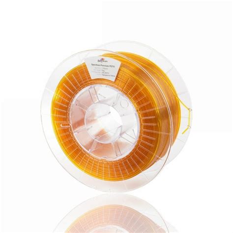 Petg Premium Kg Transparent Yellow Spectrum Filaments Evolt Loja