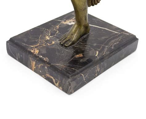 Art Deco Bronze Nude Female Dancer