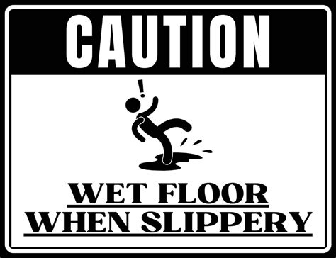 Free Printable Wet Floor Signs Templates Pdf Caution