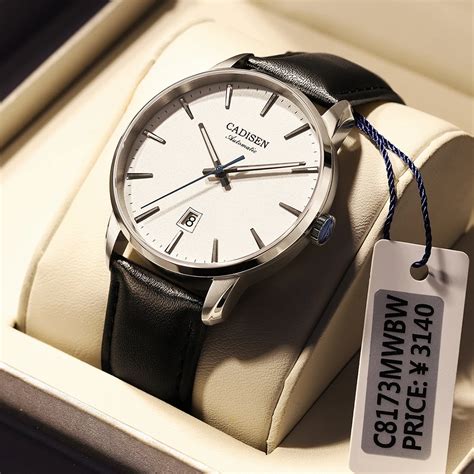 CADISEN Mechanical Watch Men Top Brand Luxury Luminous Stainless Steel