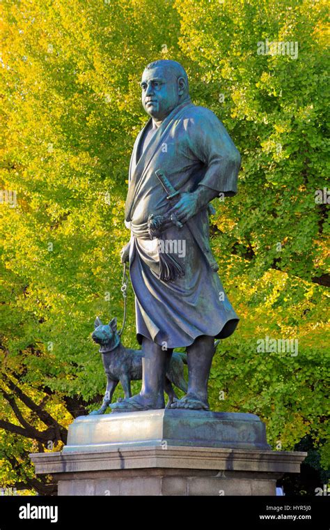 Statue Of Saigo Takamori Ueno Park Tokyo Japan Stock Photo Alamy