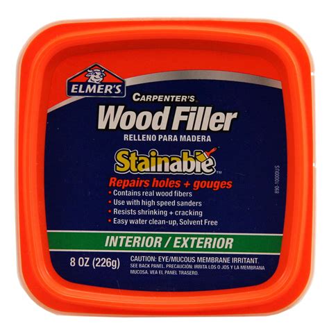 Elmer's Stainable Interior/Exterior Wood Filler - Walmart.com