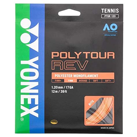 Yonex POLYTOUR REV Tennis String Bright Orange Walmart