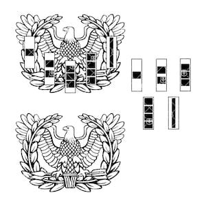 Warrant Officer Eagle Rising Insignia Svg Bundle Army Officer Png