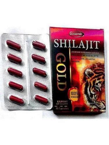 Herbal And Ayurvedic Product Dr Chopra Shilajit Gold Capsule 10 Capsules Packaging Type Box At