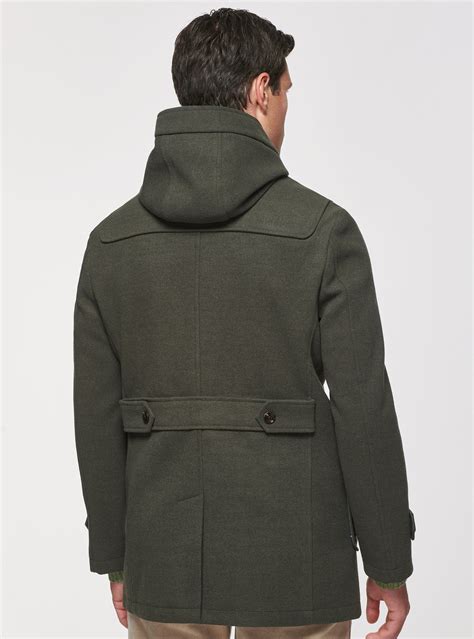 Duffle Coat Capuche En Laine M Lang E Gutteridge Homme