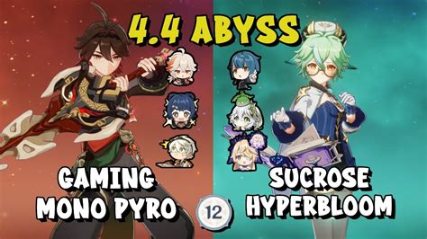 C3 Gaming Mono Pyro Sucrose Hyperbloom Salad 4 4 Spiral Abyss