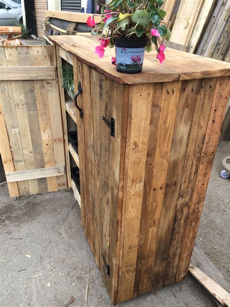 Garden Potting Cupboard Created For A Customer Using Pallet Wood