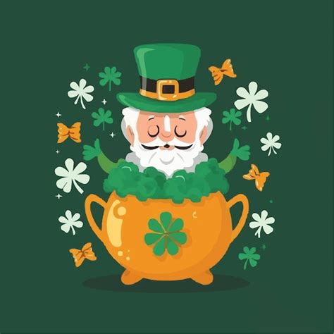 Premium Vector Happy Saint Patricks Day Greeting Card