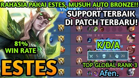 Estes Best Build Terbaru Dan Terkuat Gameplay Meta Healer Top