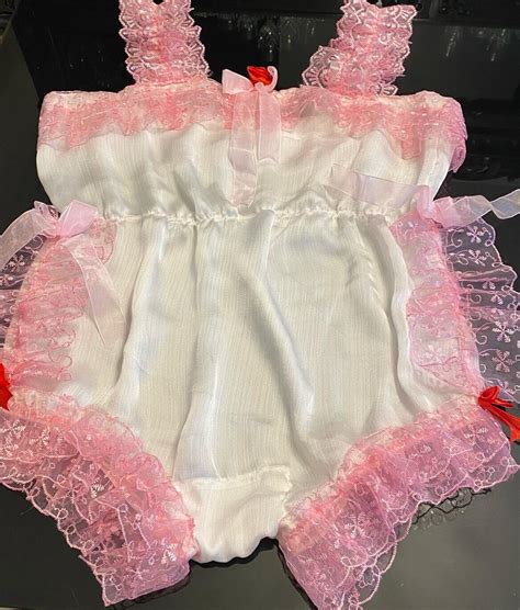 Sissy Transparent Bodysuit Sheer Nylon Lingerie Bodysuit See Through One Piece Lingerie Men