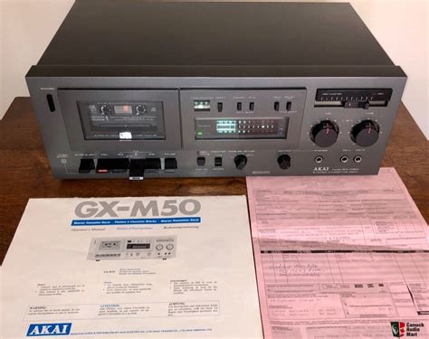 Refurbished 1980 Akai Gx M50 3 Head Tape Cassette Deck Rare Grey Finish