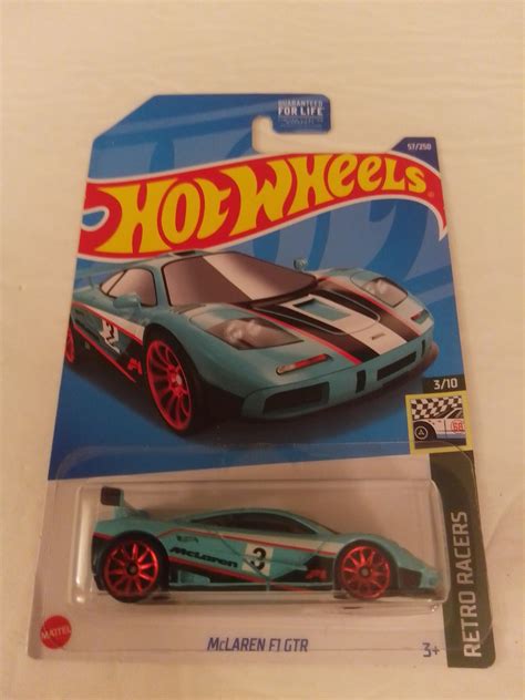 Hot Wheels Turquoise McLaren F GTR Retro Racers Series MOC Contemporary