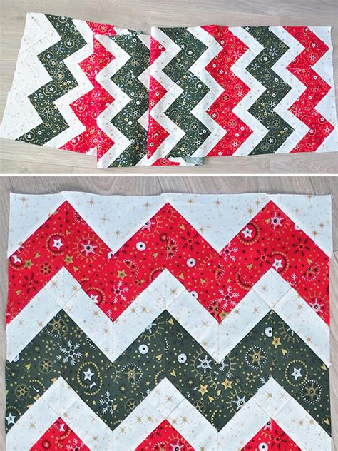 Zig zag quilt pattern - Geta's Quilting Studio