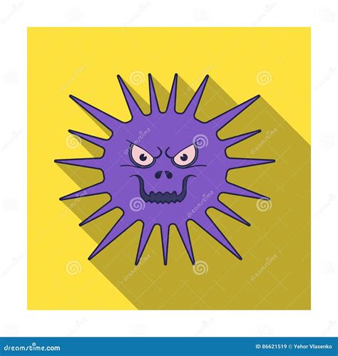 Gray Virus Icon In Black Style Isolated On White Background Viruses