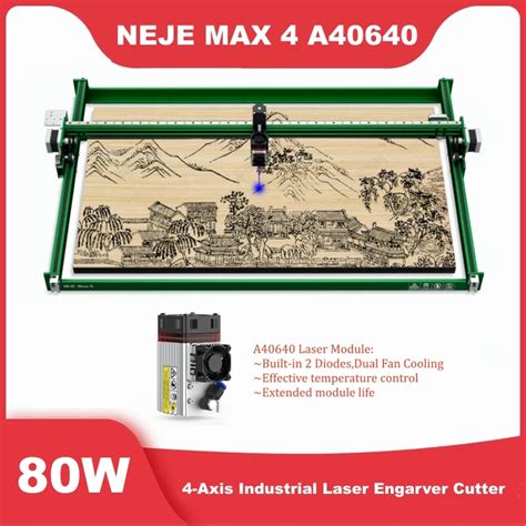 Neje Max W Cnc Laser Engraver Cutter Wood Cutting Machine Metal