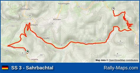 Ss Sahrbachtal Stage Map Rallye K Ln Ahrweiler Rally