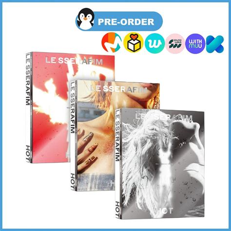 Pre Order Le Sserafim Th Mini Album Hot Regular Ver W Pob Option Shopee Philippines