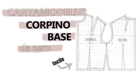 Tutorial Cartamodello Corpino Base Su Misura Da Zero Sara Armellin