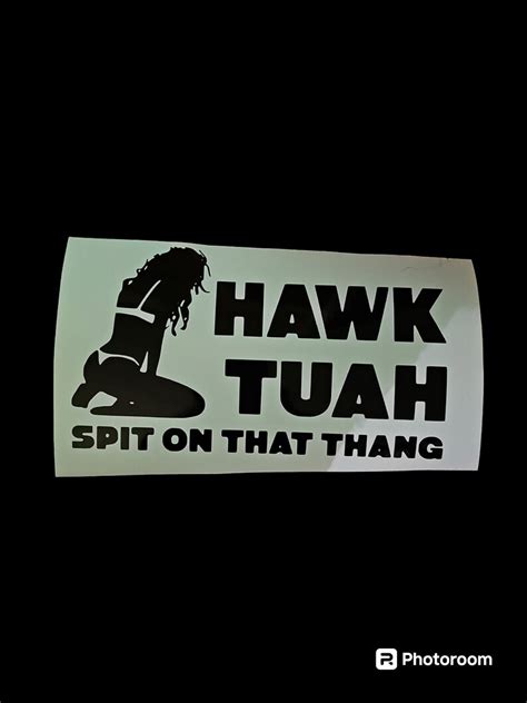 Hawk Tuah Car Sticker Etsy