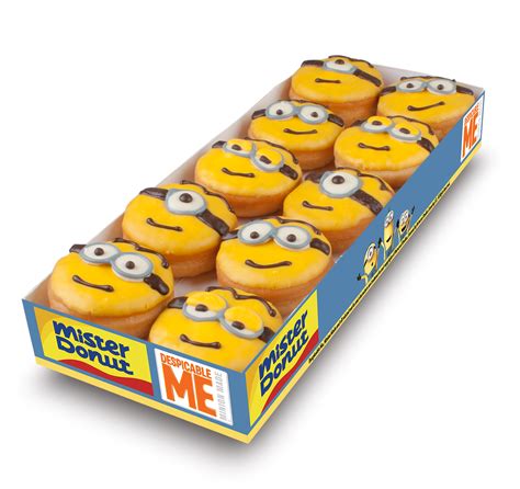 The Despicable Me Minions Donut At Mister Donut Mister Donuts Donuts