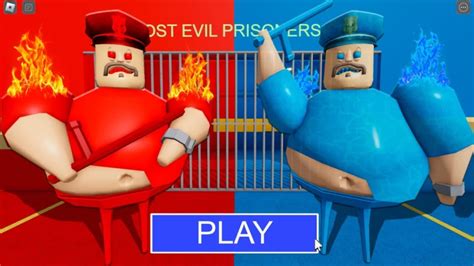 FIRE VS WATER BARRY S PRISON RUN OBBY Roblox