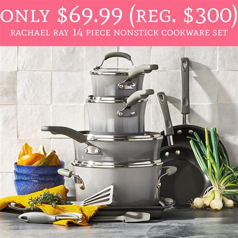 Rachael Ray Piece Nonstick Cookware Set Deal Hunting Babe