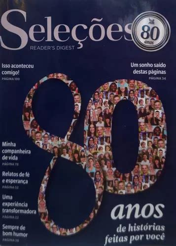 Revista Sele Es Reader S Digest Edi O De Anos Mercadolivre