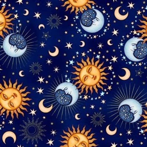 Celestial Sol Fabric By Half Yard Celestial Fabric Sun Quilting