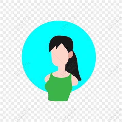 Female Character Avatar, Female Icon, Button Green, Focus Icon PNG ...