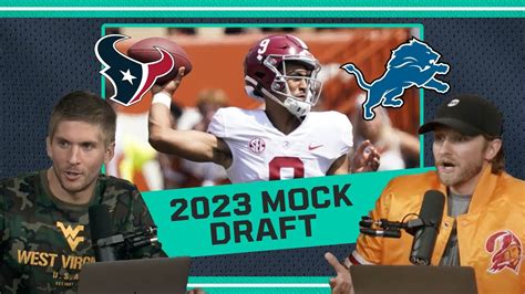 2023 Nfl Mock Draft Top Ten Picks Youtube