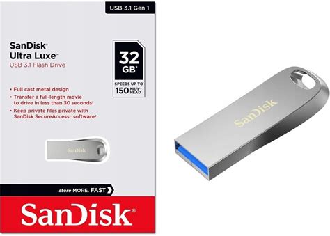 Pendrive Sandisk Ultra Luxe Gb Usb Srebrny Sdcz Gg