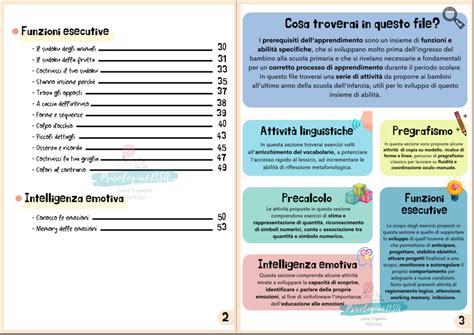 Attivit Per Lo Sviluppo Dei Prerequisiti Dell Apprendimento