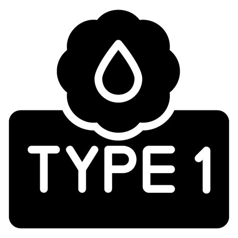 type  glyph icon  vector art  vecteezy