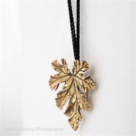 Collier Pendentif De Feuilles Collier De Feuilles R El Etsy France