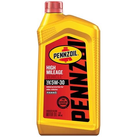 pennzoil high mileage   conventional motor oil  quart walmart