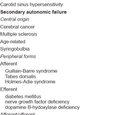 Distinguishing features among pure autonomic failure, autonomic ...