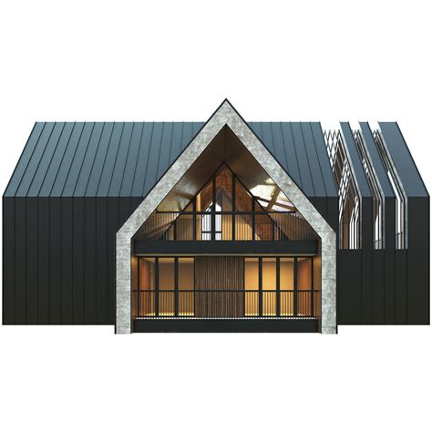 Modern Gable Roof Villa 3D model | CGTrader