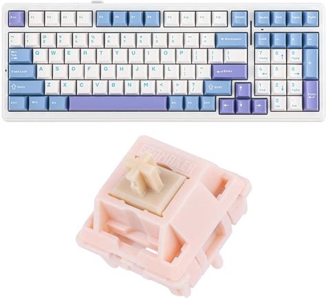 Amazon Epomaker X Aula F Wireless Mechanical Keyboard Pcs Nude Rosa Keyboard Switches