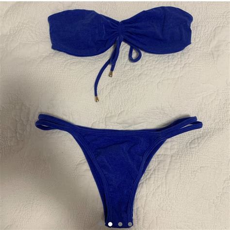 Women S Blue Bikini And Tankini Bottoms Depop