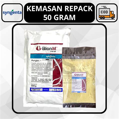 Jual Fungisida BION M 1 48 WP Repack 50 Gram Syngenta Mancozeb 48