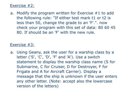 Solved Parti Programming Exercises Exercise 1 A Using