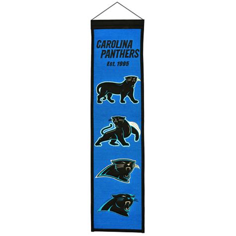 Carolina Panthers Logo Evolution Heritage Banner Palm Beach