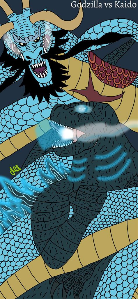 Godzilla vs Kaido art | Godzilla Amino