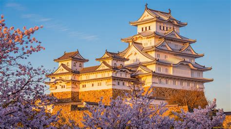 Обои Himeji Castle Hyogo Japan Города Замки Японии обои для рабочего